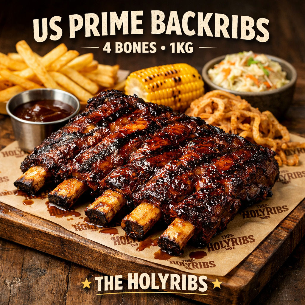 US Prime Backribs 4 Bones 1kg